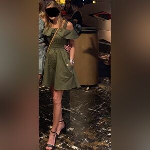 Liu Jo Olive Green mini dress